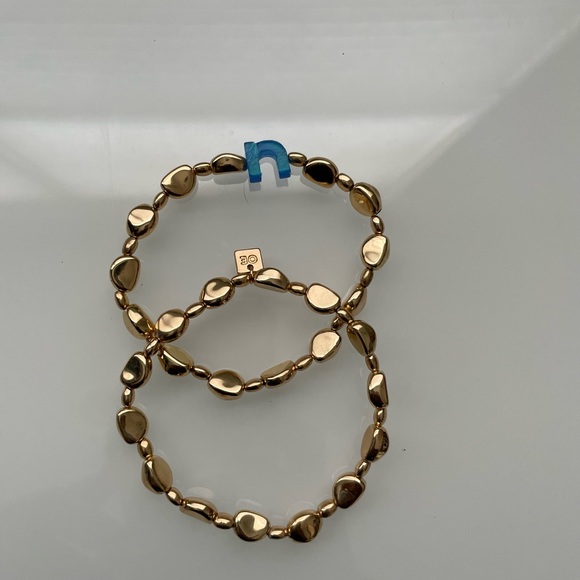 Set of 2 Initial Beaded Bracelets - Picture 3 of 7